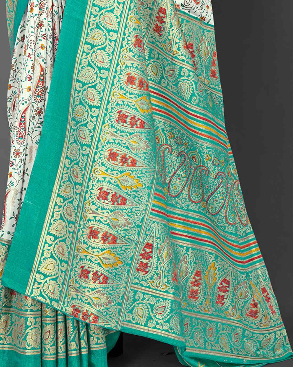 Dola Silk Foil Print Saree