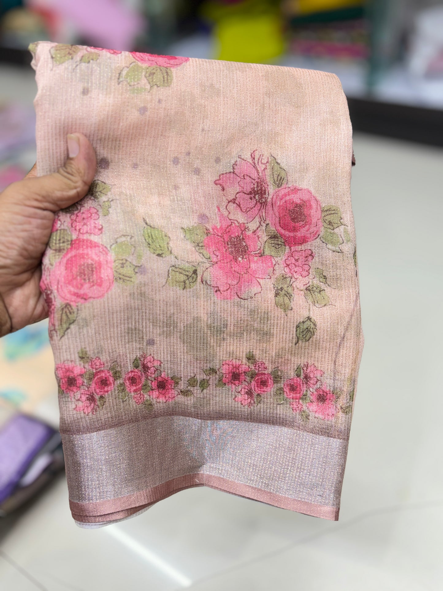 Simmer Cotton Digital Print Saree