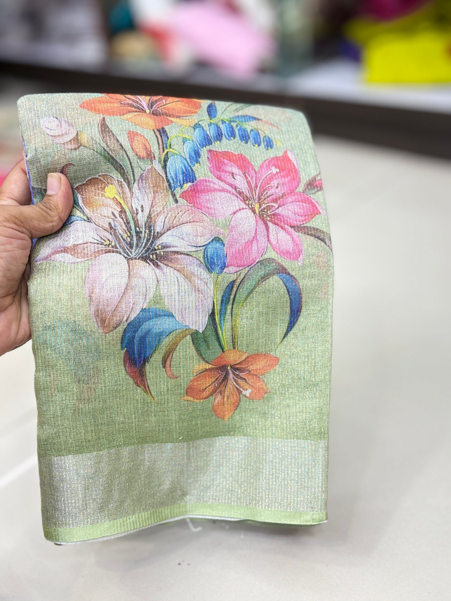 Simmer Cotton Digital Print Saree