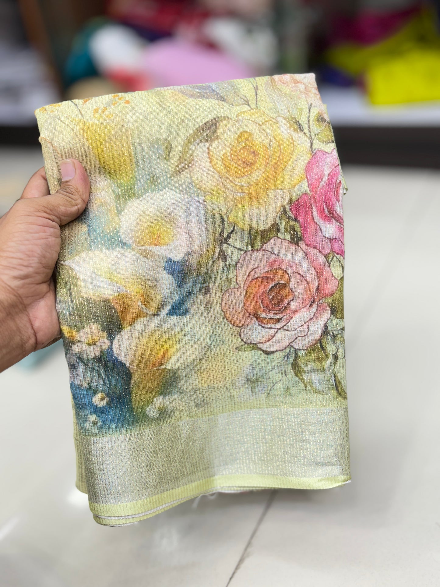 Simmer Cotton Digital Print Saree