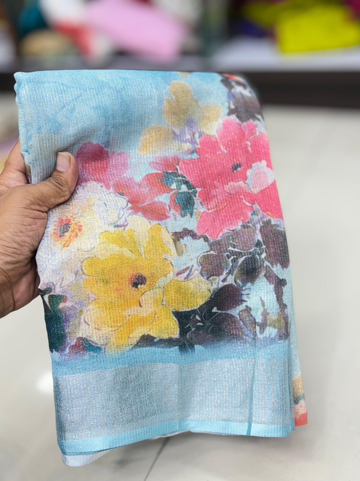 Simmer Cotton Digital Print Saree