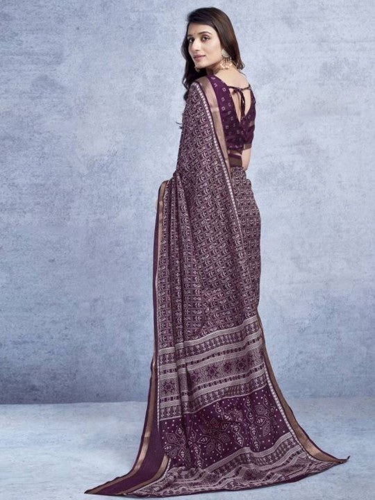 Fancy Dola Silk Saree With Sequence Border