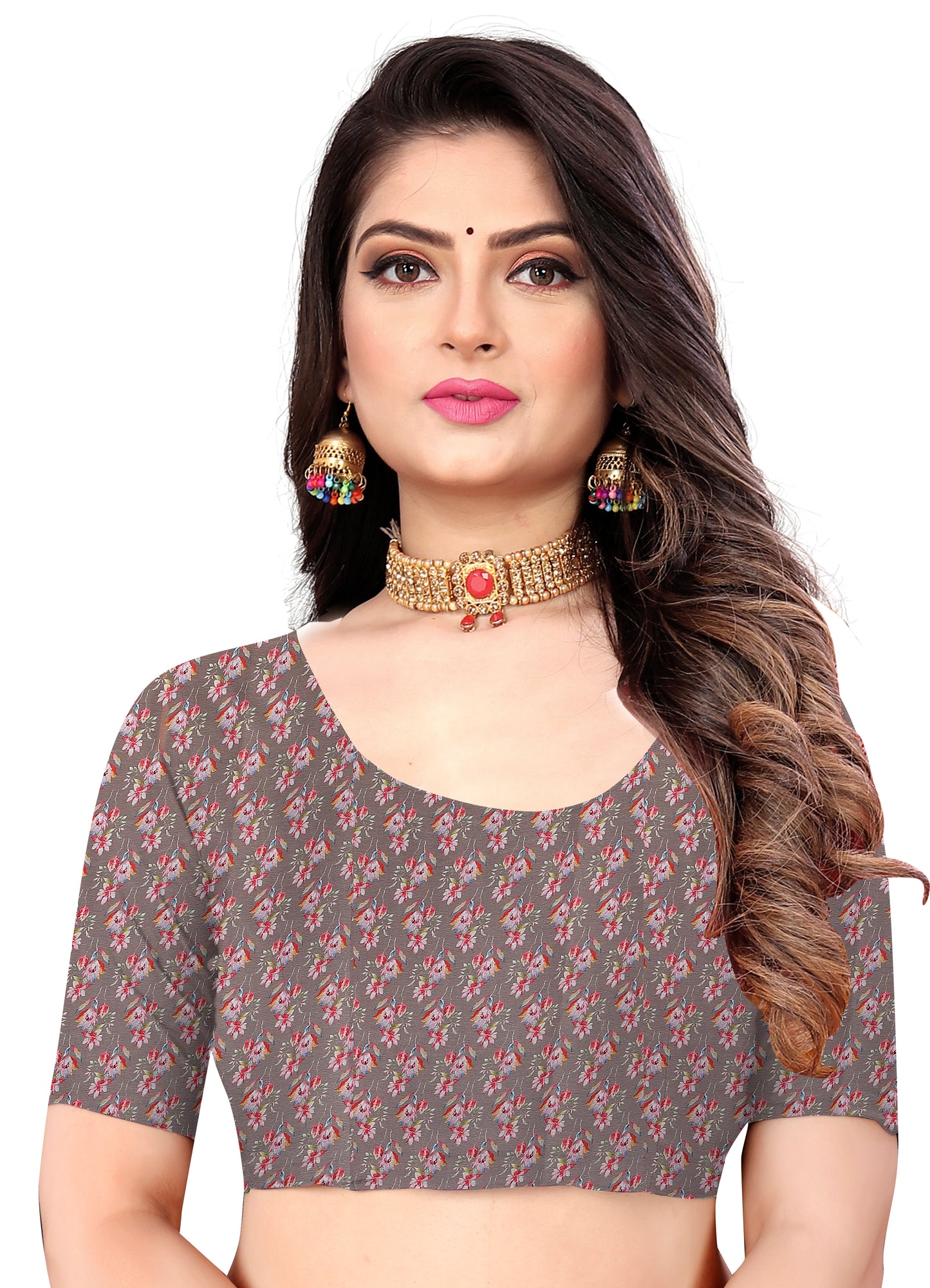 Georgette Flower Digital Print Saree
