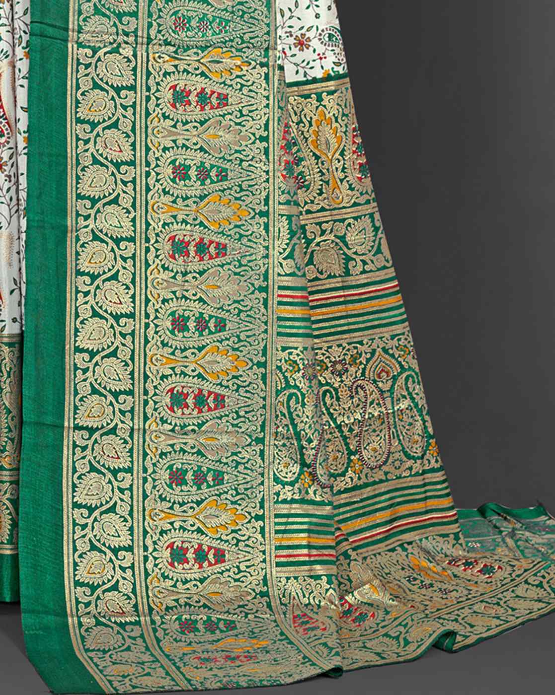 Dola Silk Foil Print Saree