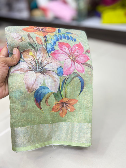 Simmer Cotton Digital Print Saree