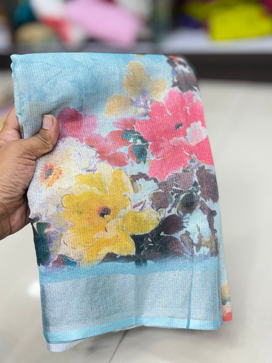 Simmer Cotton Digital Print Saree
