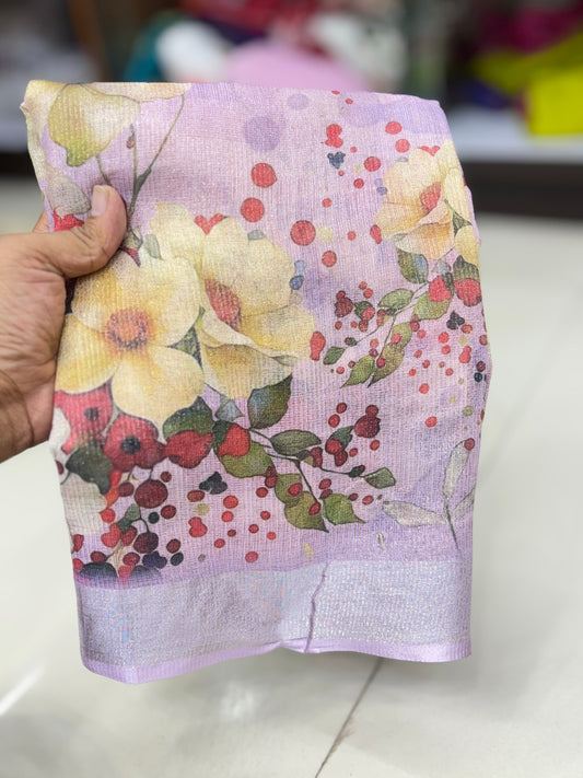 Simmer Cotton Digital Print Saree