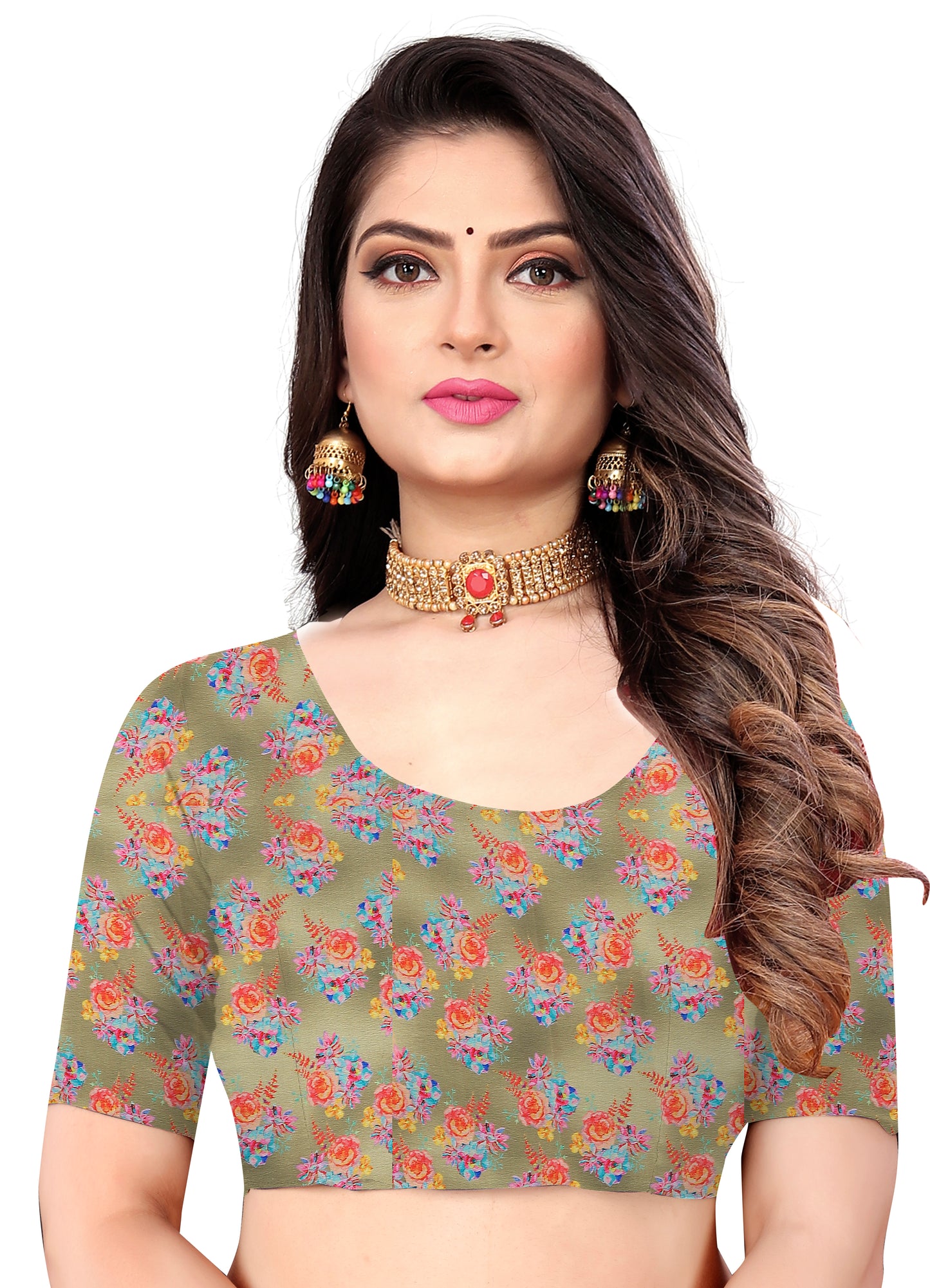 Georgette Flower Digital Print Saree